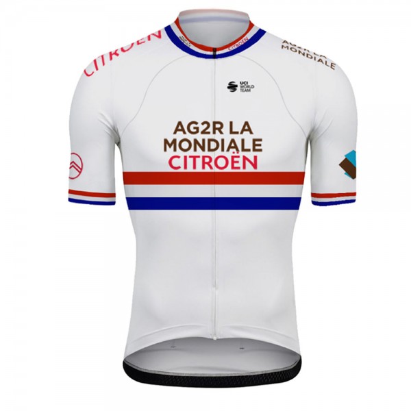 Ag2r France Champion Pro Team 2021 Maglia Ciclismo Manica Corta SAGyyX