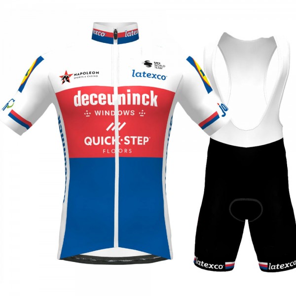 CHAMPION CZECH REPUBLIC Pro Team 2021 abbigliamento Bici Completo Maglia Ciclismo Corta e Salopette 9C8zEA