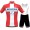 CHAMPION DANMARK Pro Team 2021 abbigliamento Bici Completo Maglia Ciclismo Corta e Salopette UOnEgG