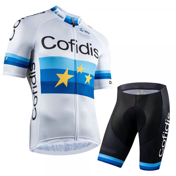 Cofidis 2021 Team abbigliamento Bici Completo Maglia Ciclismo Corta + pantaloncini hETBvf
