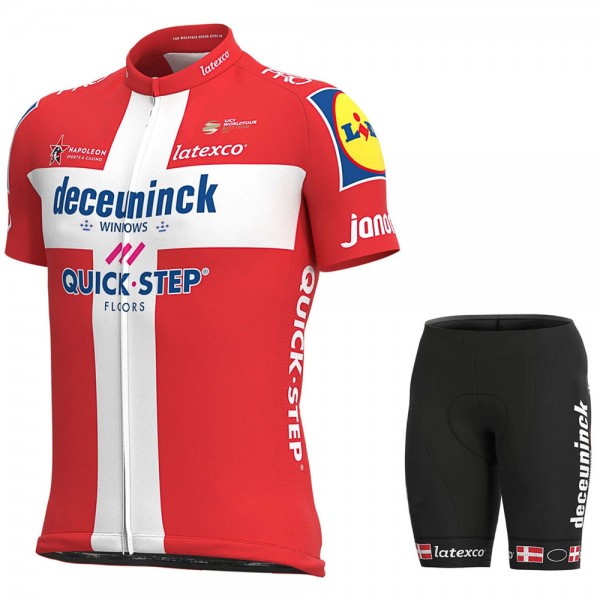 2021 Deceuninck quick step Danish Pro Team Maglia Ciclismo Manica Corta G07FsB
