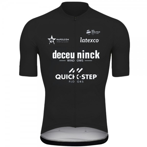2021 Deceuninck quick step Black Pro Team Maglia Ciclismo Manica Corta QzlPZW