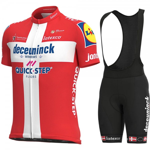 2021 Deceuninck quick step Danish Pro Team abbigliamento Bici Completo Maglia Ciclismo Corta + pantaloncini c4guh9