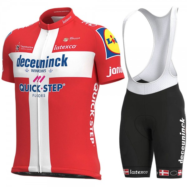 2021 Deceuninck quick step Danish Pro Team abbigliamento Bici Completo Maglia Ciclismo Corta e Salopette nhIhOR