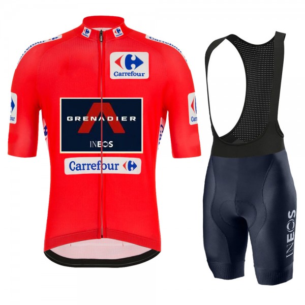 INEOS Grenadier Spanish Pro 2021 Team abbigliamento Bici Completo Maglia Ciclismo Corta e Salopette JrFm3h
