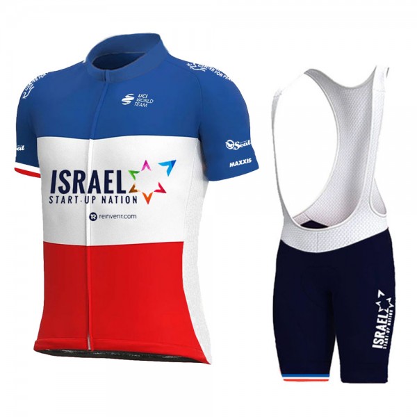 Israel Start Up nation France Pro Team 2021 abbigliamento Bici Completo Maglia Ciclismo Corta e Salopette EeuBar