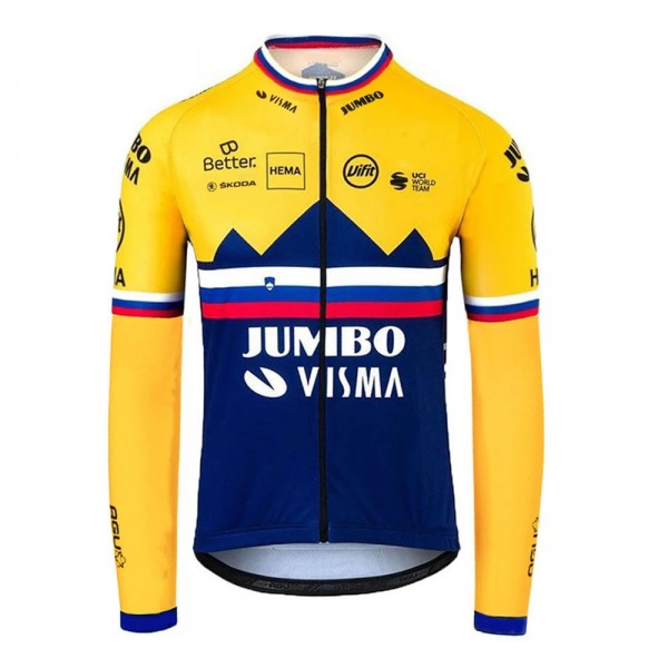 Jumbo Visma SLovenia Pro Team 2021 Maglia Ciclismo Manica Corta 6oPpbm