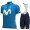 2021 Movistar Pro Team abbigliamento Bici Completo Maglia Ciclismo Corta e Salopette SbnfiA