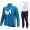 2021 Movistar Pro Team Abbigliamento Maglia Ciclismo Manica Lunga e Salopette Lunga YiU0oh