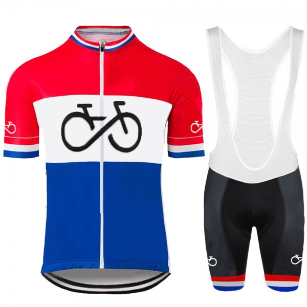 Netherland Pro 2021 Team abbigliamento Bici Completo Maglia Ciclismo Corta e Salopette u900fi