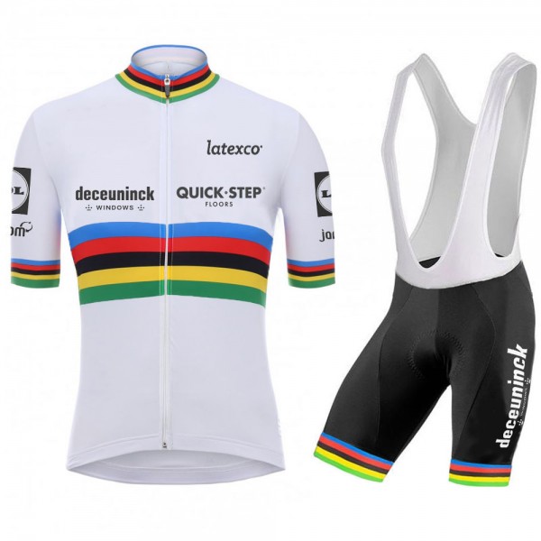 quick step champion Pro 2021 Team abbigliamento Bici Completo Maglia Ciclismo Corta e Salopette 005YdU
