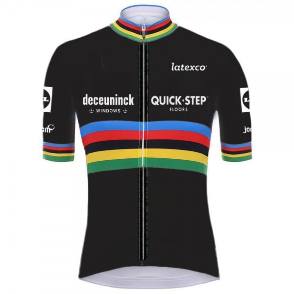 quick step champion Pro 2021 Team Maglia Ciclismo Manica Corta HEe6tb