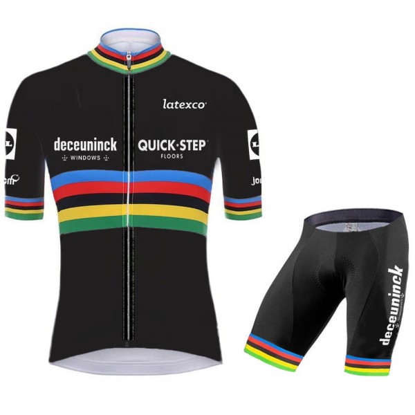 quick step champion Pro 2021 Team abbigliamento Bici Completo Maglia Ciclismo Corta e Salopette P3AOF7