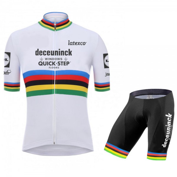 quick step champion Pro 2021 Team abbigliamento Bici Completo Maglia Ciclismo Corta e Salopette b5Trle