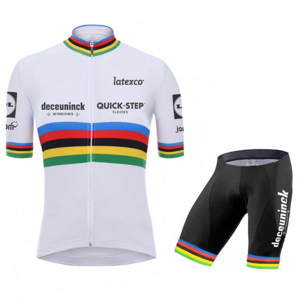 quick step champion Pro 2021 Team abbigliamento Bici Completo Maglia Ciclismo Corta e Salopette okCpQy