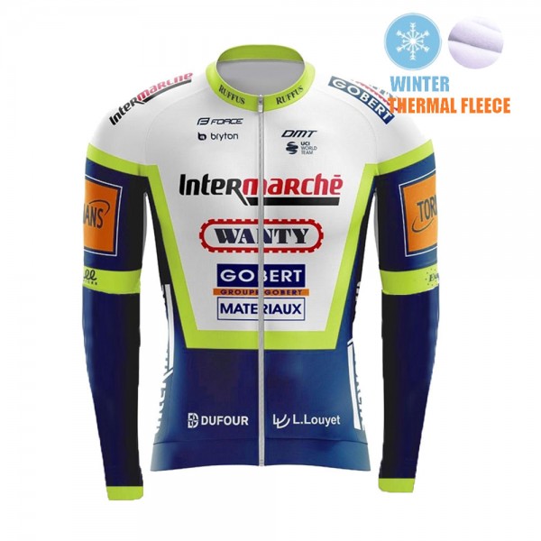 Winter Fleece Wanty Pro Team 2021 Maglia Ciclismo Manica Corta l0V77h