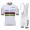 White Champion Quick Step Pro Team 2021 abbigliamento Bici Completo Maglia Ciclismo Corta e Salopette 5D22Va