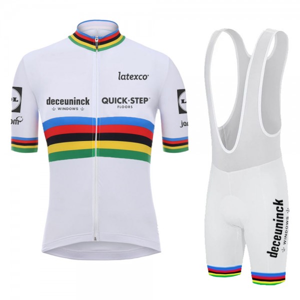 White Champion Quick Step Pro Team 2021 abbigliamento Bici Completo Maglia Ciclismo Corta e Salopette 5D22Va White Champion Quick Step Pro Team 2021 abbigliamento Bici Completo Maglia Ciclismo Corta e Salopette 5D22Va