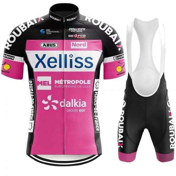 Xelliss Pro 2021 Team abbigliamento Bici Completo Maglia Ciclismo Corta e Salopette 5jhJ1P