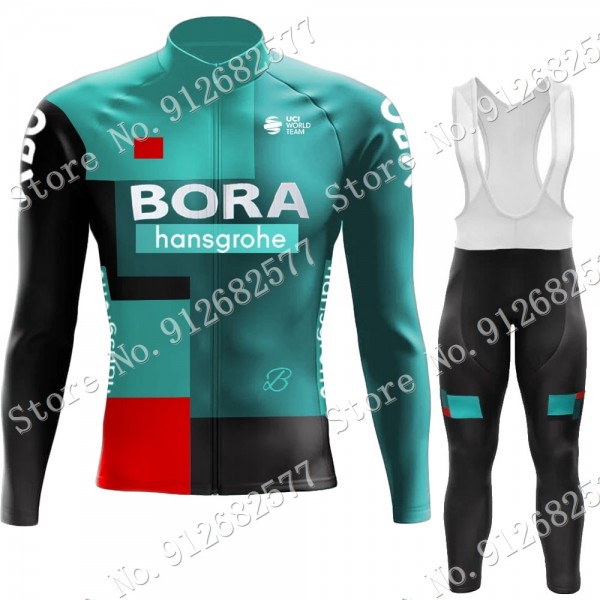 2022 Bora Hansgrohe Pro Team Abbigliamento Ciclismo Maglia Ciclismo Manica Lunga e Salopette Lunga K7vzQ