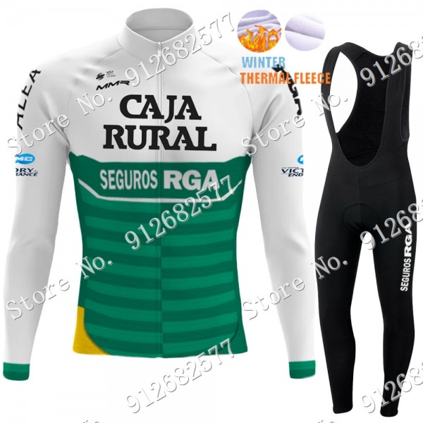 2022 Winter Caja Rural Pro Team Abbigliamento Ciclismo Maglia Ciclismo Manica Lunga e Salopette Lunga KhTxp
