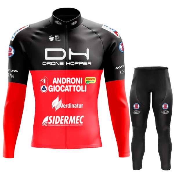 2022 Drone Hopper - Androni Giocattoli Pro Team Abbigliamento Ciclismo Maglia Ciclismo Manica Lunga e Salopette Lunga 5gu6L