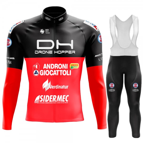 2022 Drone Hopper - Androni Giocattoli Pro Team Abbigliamento Ciclismo Maglia Ciclismo Manica Lunga e Salopette Lunga AVyut