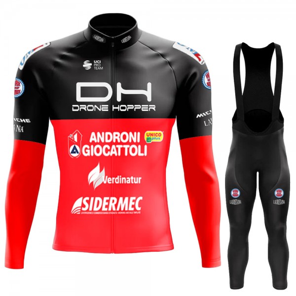 2022 Drone Hopper - Androni Giocattoli Pro Team Abbigliamento Ciclismo Maglia Ciclismo Manica Lunga e Salopette Lunga MrpQs