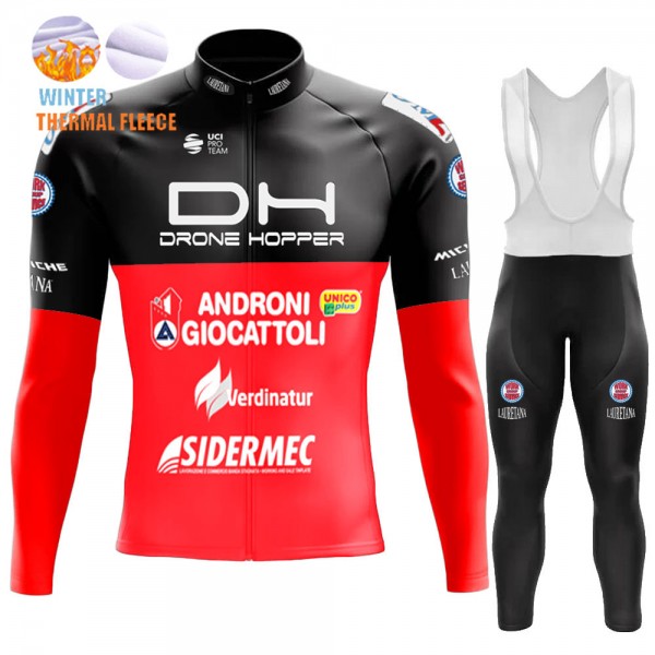 2022 Winter Drone Hopper - Androni Giocattoli Pro Team Abbigliamento Ciclismo Maglia Ciclismo Manica Lunga e Salopette Lunga zIMgB