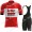 2022 Team Lotto Soudal abbigliamento Bici Completo Maglia Ciclismo Corta e Salopette o179t