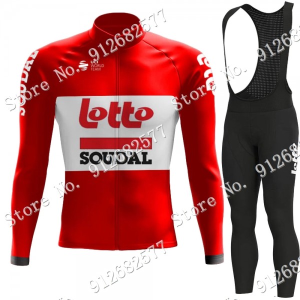 2022 Lotto Soudal Pro Team Abbigliamento Ciclismo Maglia Ciclismo Manica Lunga e Salopette Lunga Jd4jQ