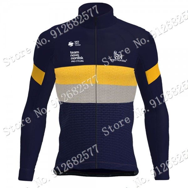 2022 Novo Nordisk Pro Team Maglie Ciclismo Manica Lunga Yg6Wq