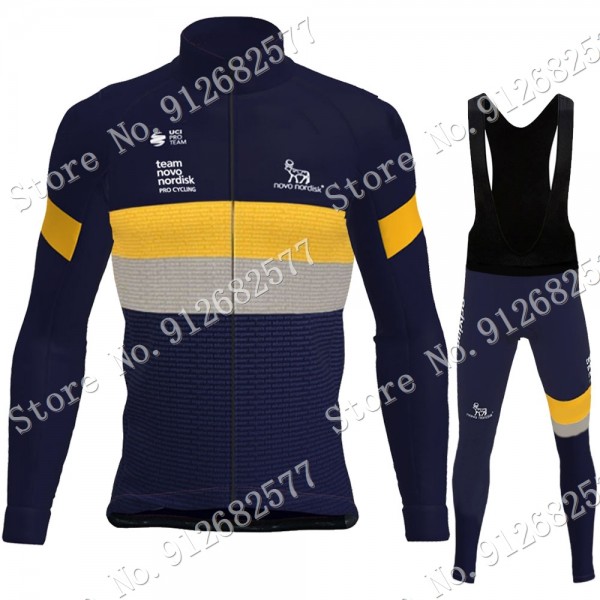 2022 Novo Nordisk Pro Team Abbigliamento Ciclismo Maglia Ciclismo Manica Lunga e pantaloni lunga 1avzQ