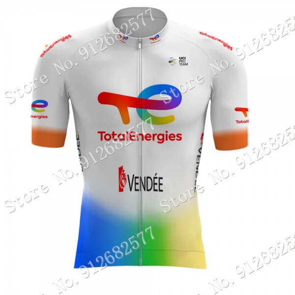 2022 Team Total New Energies Maglia Ciclismo Manica Corta EKHOO