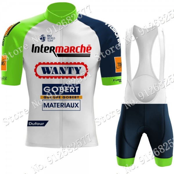2022 Team Wanty Gobert abbigliamento Bici Completo Maglia Ciclismo Corta e Salopette 1R9XQ