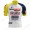 2022 Team Wanty Gobert Maglia Ciclismo Manica Corta Yellow seaUr