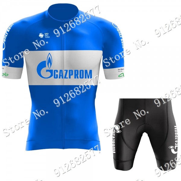 2022 Team gazprom rusvelo abbigliamento Bici Completo Maglia Ciclismo Corta e Salopette 4h9J5