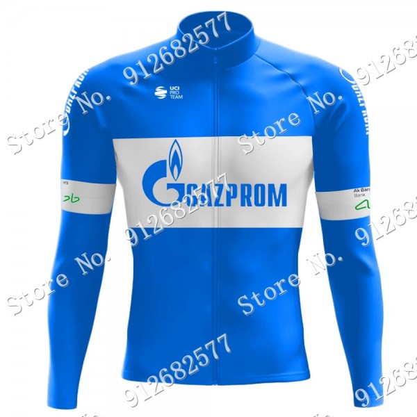 2022 gazprom rusvelo Pro Team Maglie Ciclismo Manica Lunga pgbsj