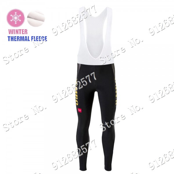 2022 Winter jumbo visma Pro Team Salopette Lunga Ciclismo 7xQNY