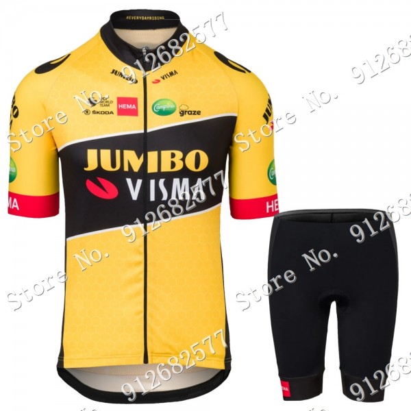 2022 Team jumbo visma abbigliamento Bici Completo Maglia Ciclismo Corta e pantaloni glZ4O