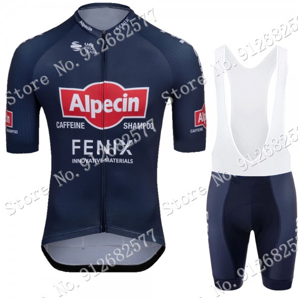 2022 Team Blue alpecin fenix abbigliamento Bici Completo Maglia Ciclismo Corta e Salopette 20B40