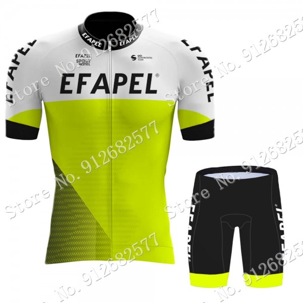 2022 Team Efapel abbigliamento Bici Completo Maglia Ciclismo Corta e Salopette yHjHe