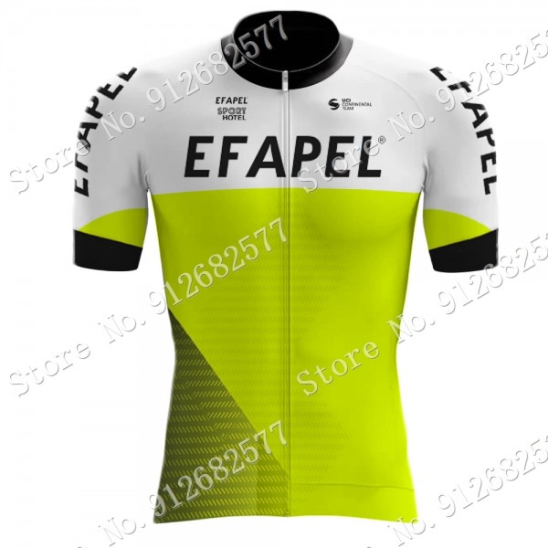 2022 Team Efapel Maglia Ciclismo Manica Corta ujfcp