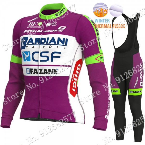 2022 Winter bardiani csf Pro Team Abbigliamento Ciclismo Maglia Ciclismo Manica Lunga e Salopette Lunga EN6ce