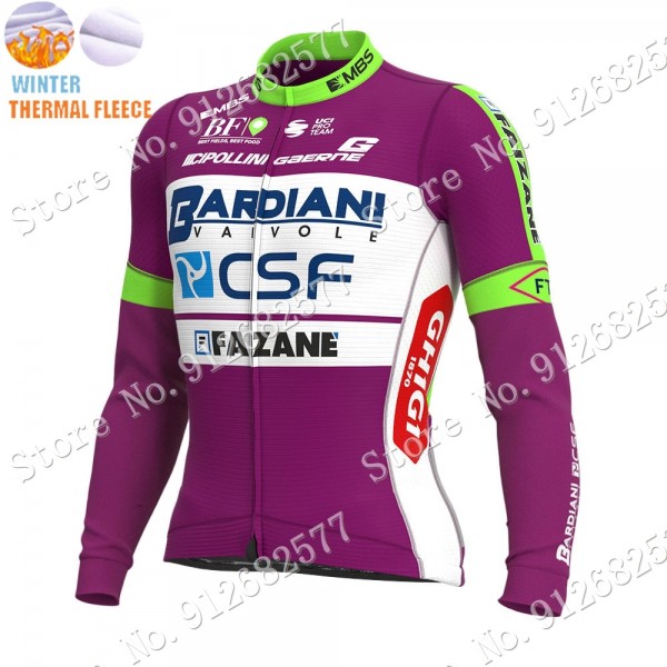 2022 Winter bardiani csf Pro Team Maglie Ciclismo Manica Lunga eTZZw