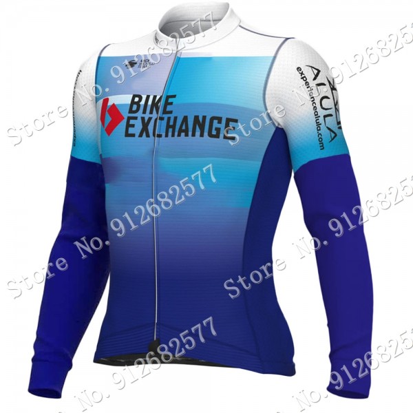 2022 bike exchange Pro Team Maglie Ciclismo Manica Lunga 4s9X2