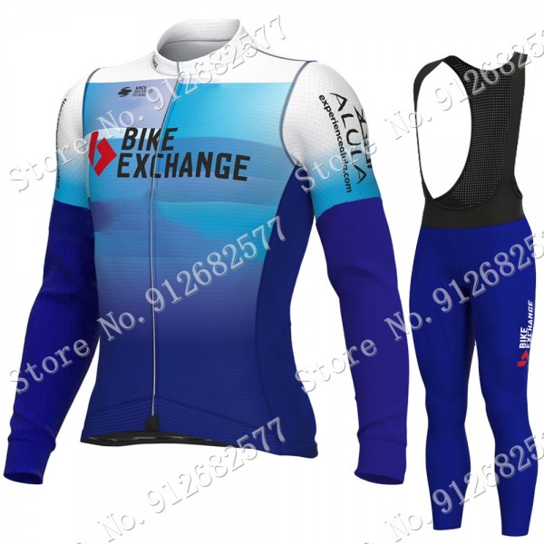 2022 bike exchange Pro Team Abbigliamento Ciclismo Maglia Ciclismo Manica Lunga e pantaloni lunga Ko6NO