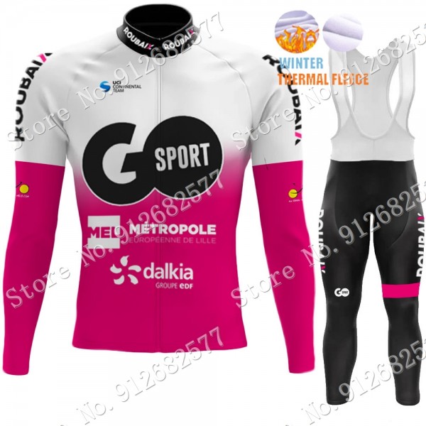 2022 Winter go sport roubaix Pro Team Abbigliamento Ciclismo Maglia Ciclismo Manica Lunga e Salopette Lunga ipGXc