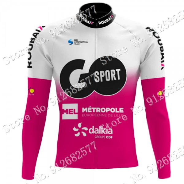 2022 go sport roubaix Pro Team Maglie Ciclismo Manica Lunga lkJxj