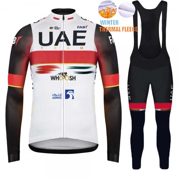 2022 Winter uae emirates Pro Team Abbigliamento Ciclismo Maglia Ciclismo Manica Lunga e pantaloni lunga lRPHu